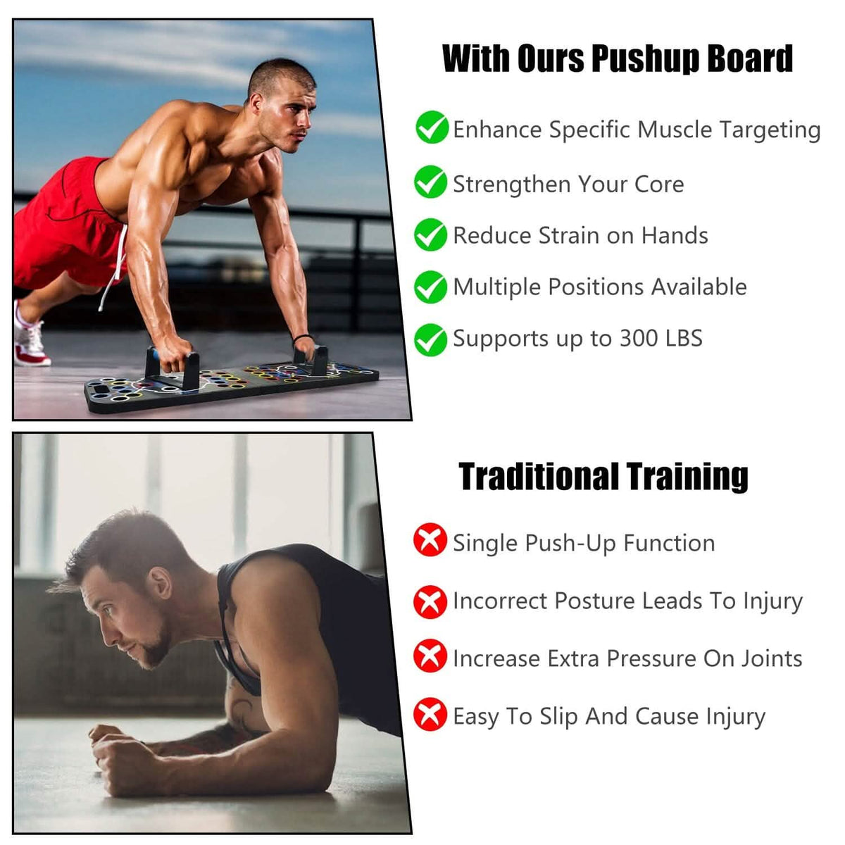 Multifunctional Push Up Board Home Strength Training Equipment with 15 Fitness Accessories - A-1 Thread Vault