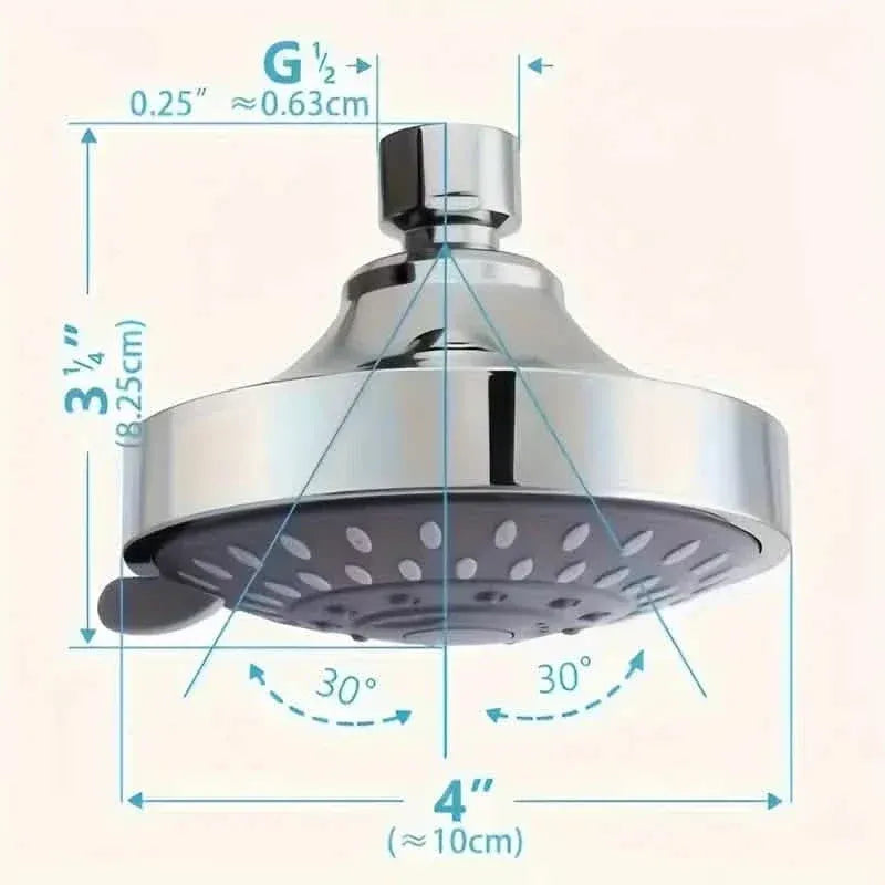 Multifunctional Replacement Rain Shower Head - A-1 Thread Vault
