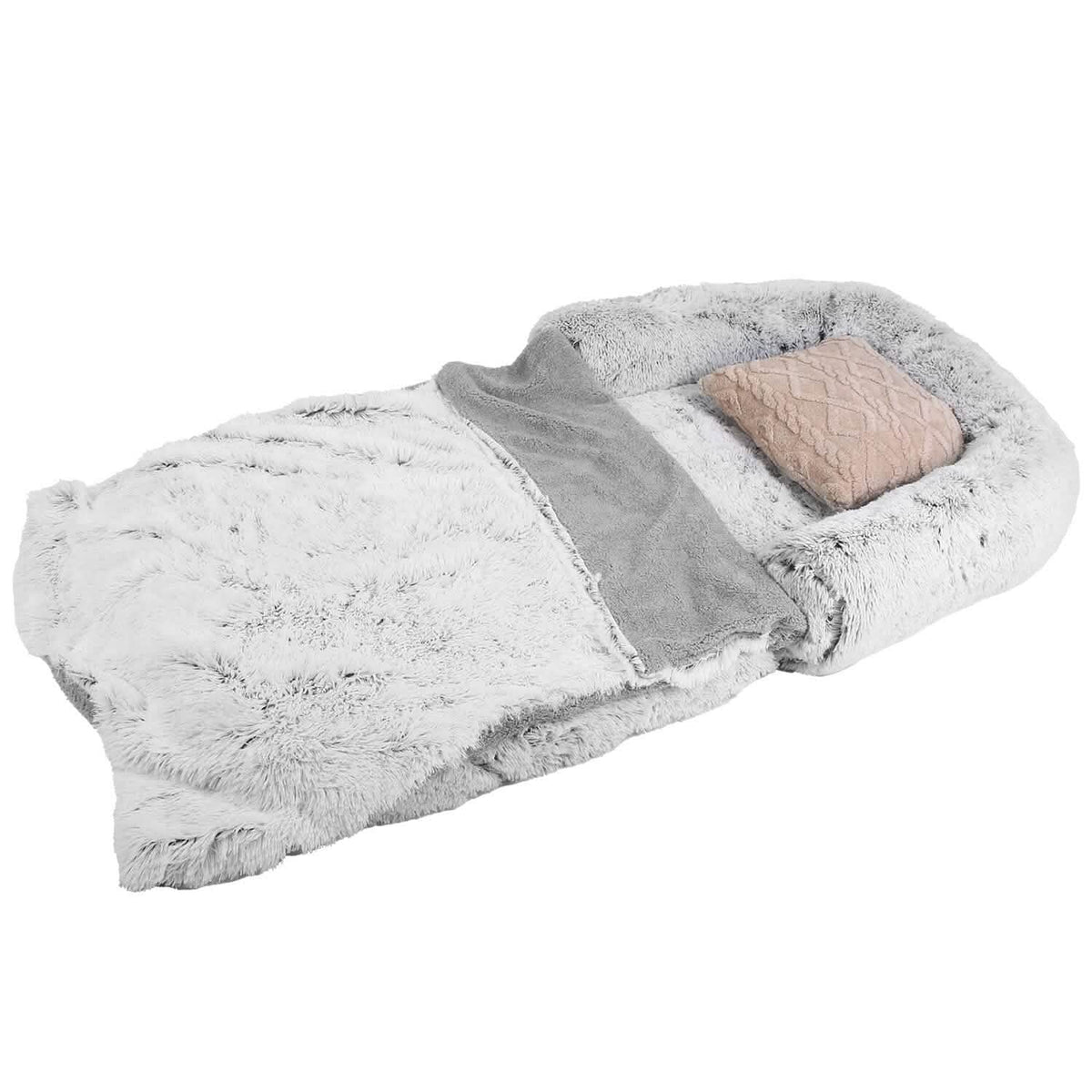 Napping Human-Sized Dog Bed Machine Washable Zipped Removable Cover - A-1 Thread Vault