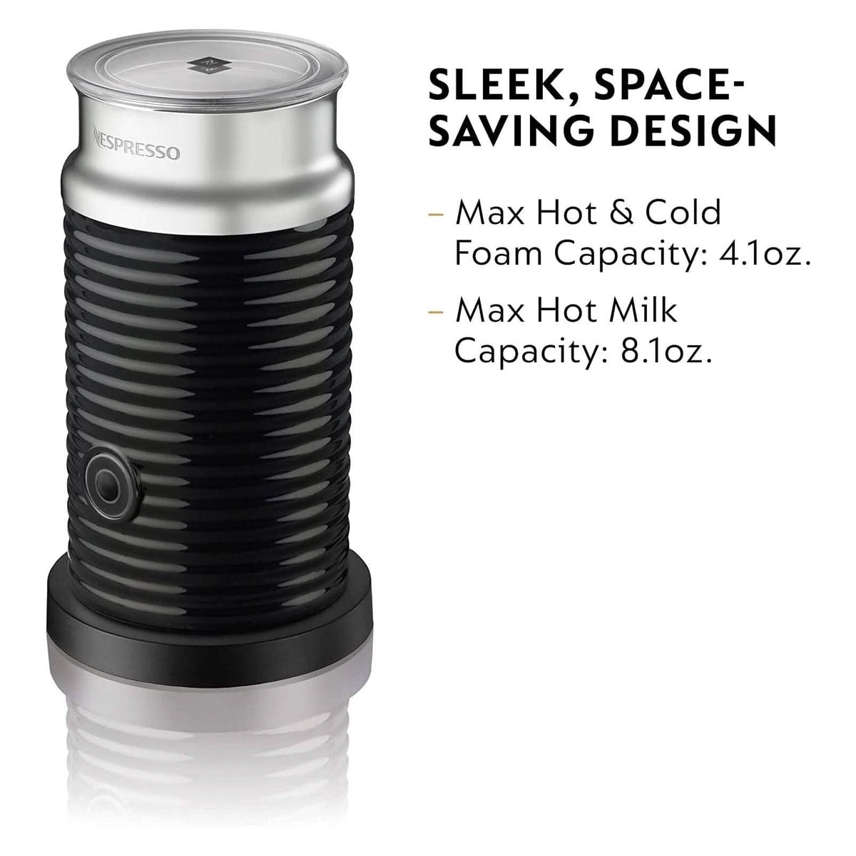 Nespresso Aeroccino3 Milk Frother, One Size, Black - A-1 Thread Vault