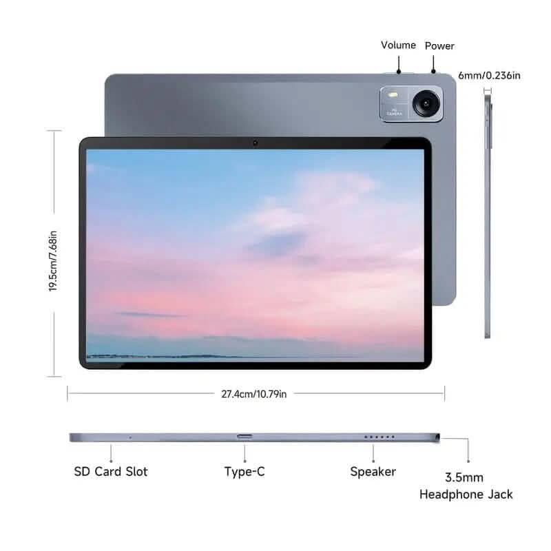Android 14 Tablet 10.1" 12GB RAM 128GB ROM with Keyword and Mouse - A-1 Thread Vault