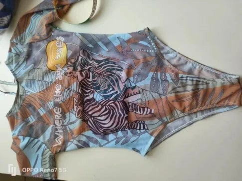 New High Waist Sexy Swimsuit Women Summer Bathing Suit Bikini Set Long Sleeve Swimwear Women Beach Swimming Suit For Female - A-1 Thread Vault