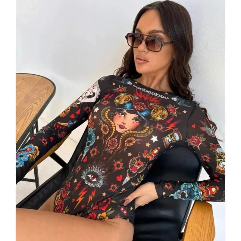 New High Waist Sexy Swimsuit Women Summer Bathing Suit Bikini Set Long Sleeve Swimwear Women Beach Swimming Suit For Female - A-1 Thread Vault
