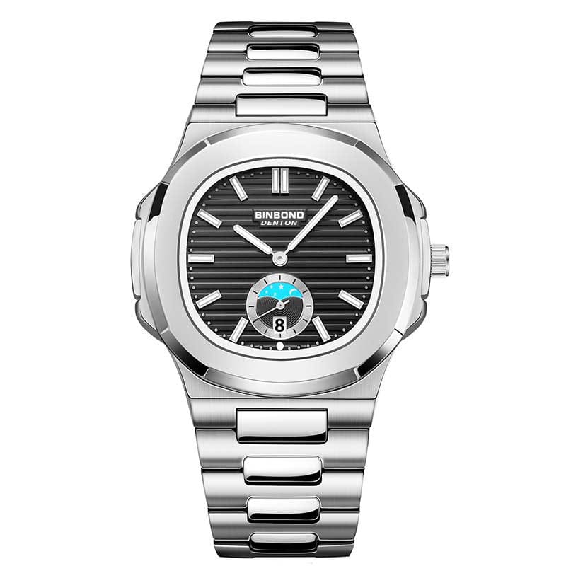 New Retro Steel Belt Quartz Watch Waterproof Leisure All-match - A-1 Thread Vault
