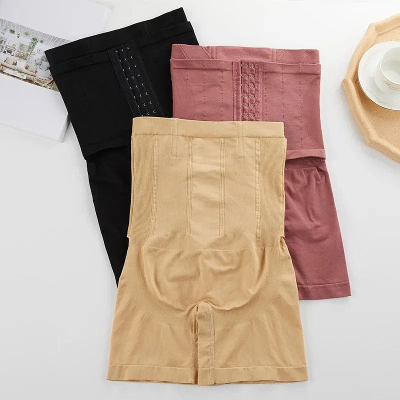 New Women Firm Tummy Control with Hook High Waist Trainer Body Shaper Butt Lifter Shapewear Panties Female Slimming Fajas Shorts - A-1 Thread Vault