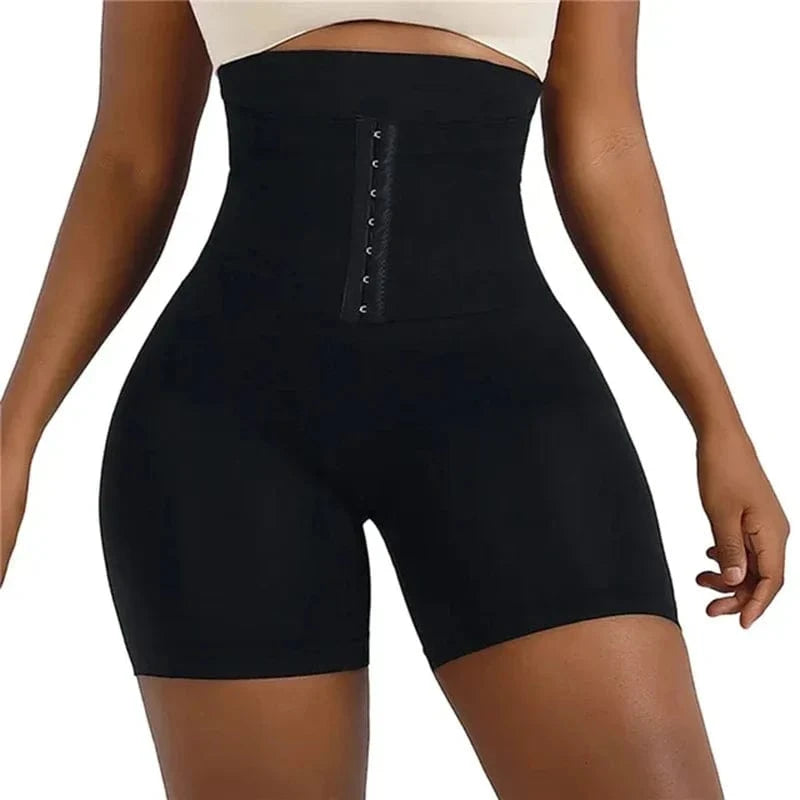 New Women Firm Tummy Control with Hook High Waist Trainer Body Shaper Butt Lifter Shapewear Panties Female Slimming Fajas Shorts - A-1 Thread Vault