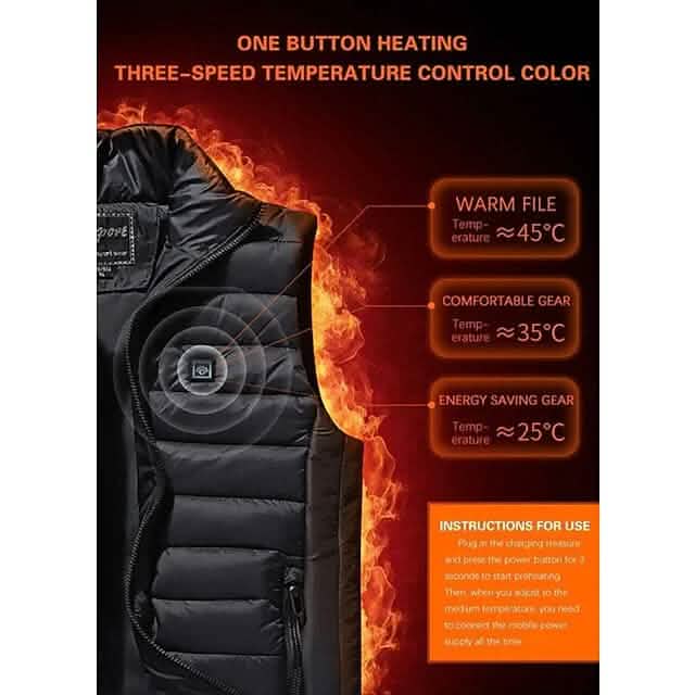 Nine Districts Intelligent Heating Vest Electric Heating - A-1 Thread Vault