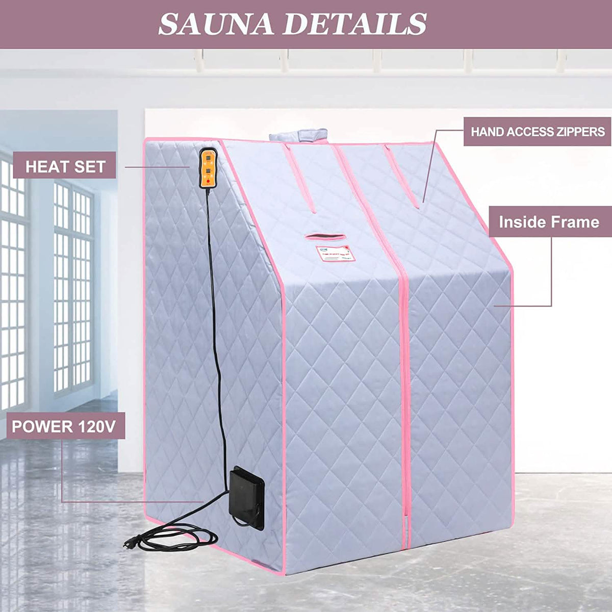 One Person Portable Full Body Sauna Tent SPA Set for Home - A-1 Thread Vault