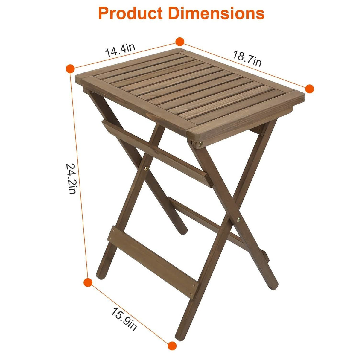 Outdoor Side Table Portable Folding Table - A-1 Thread Vault