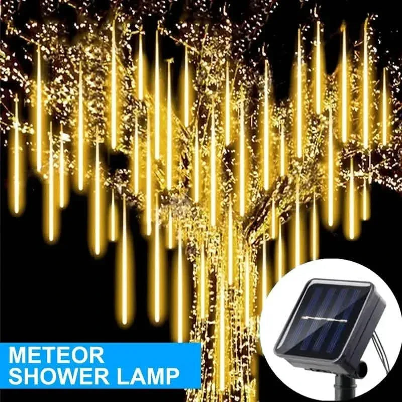 Outdoor Solar Meteor Christmas String Lights - A-1 Thread Vault
