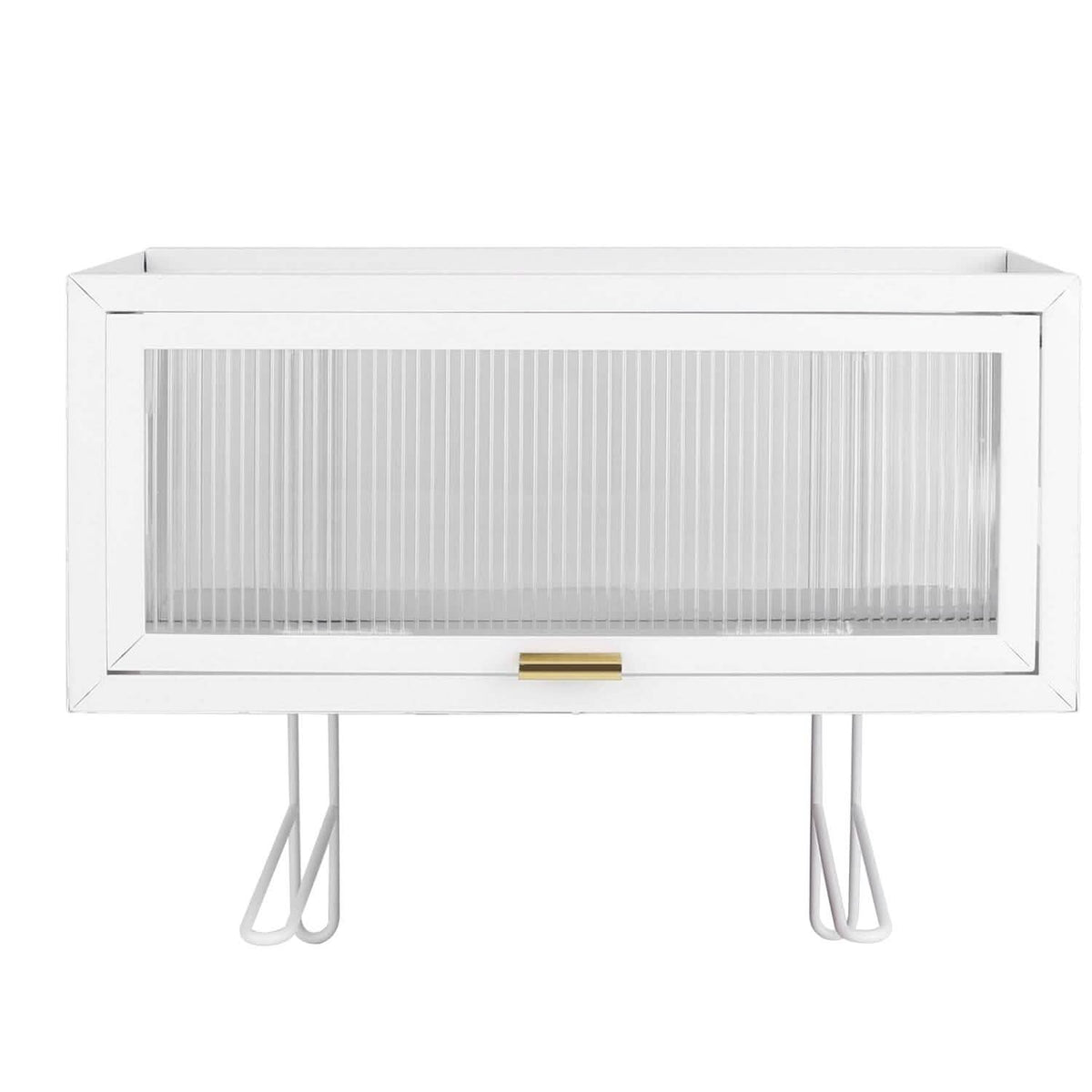 Over the Toilet Storage Cabinet with Dust-Proof Transparent Magnetic Door Side Opening - A-1 Thread Vault