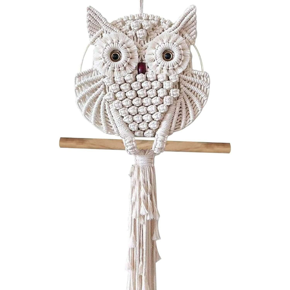 Owl Macrame Home Tapestry Boho Tapestry Wall Hanging - A-1 Thread Vault