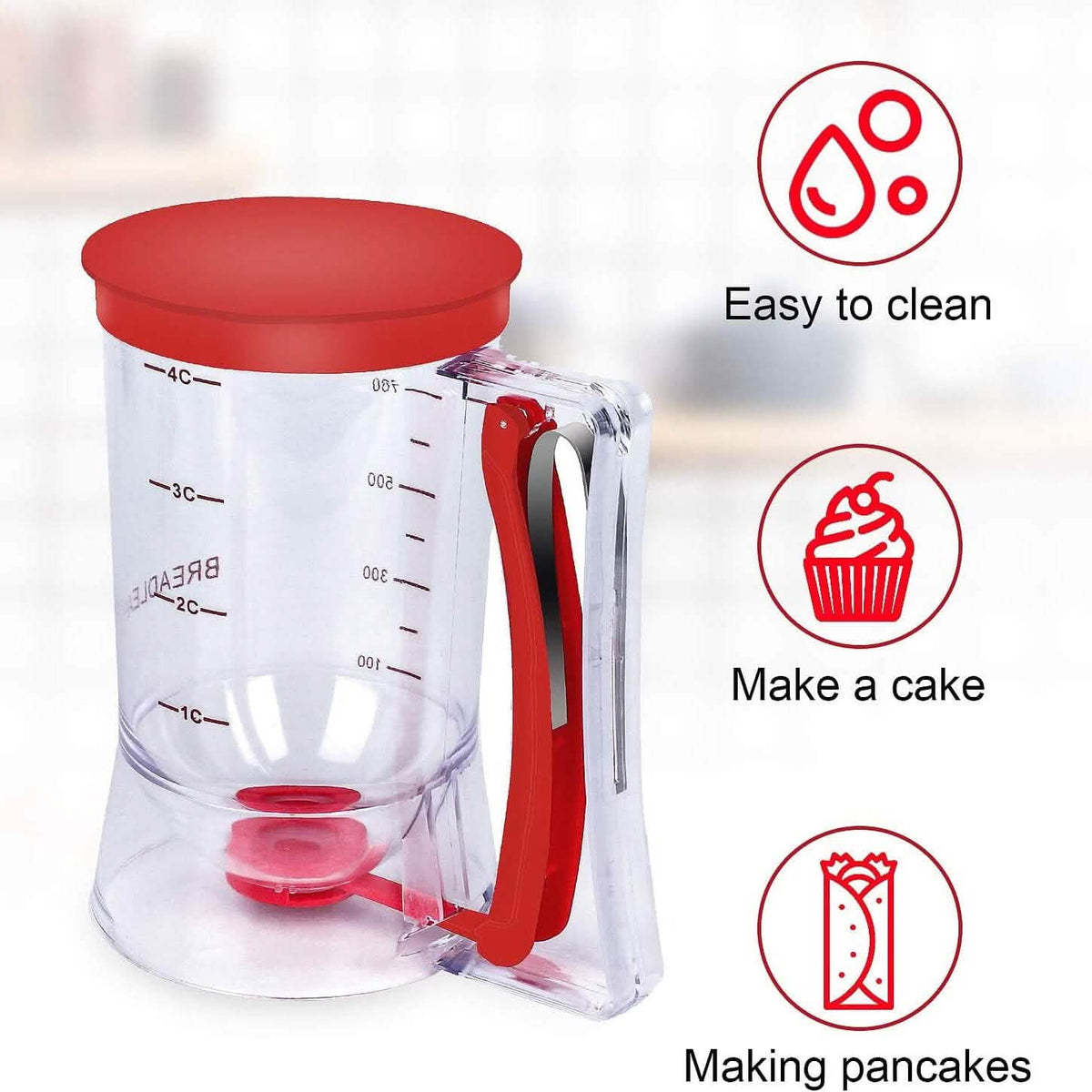 Pancake Cupcake Batter Dispenser - A-1 Thread Vault