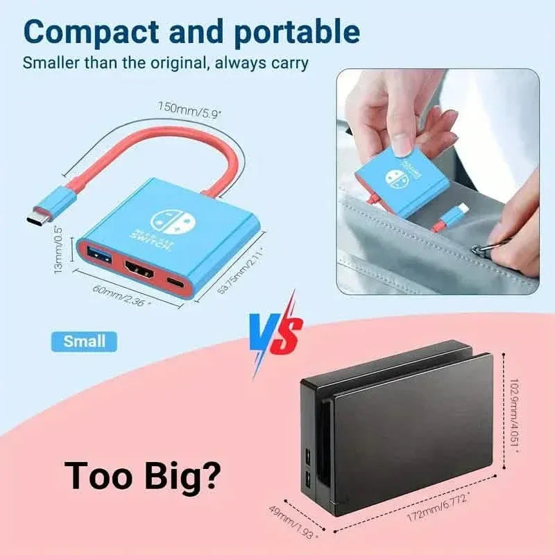 PD100W Docking Station For Nintendo Switch - A-1 Thread Vault