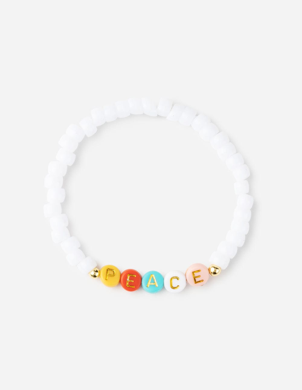 Peace Multicolored Letter Bracelet - A-1 Thread Vault