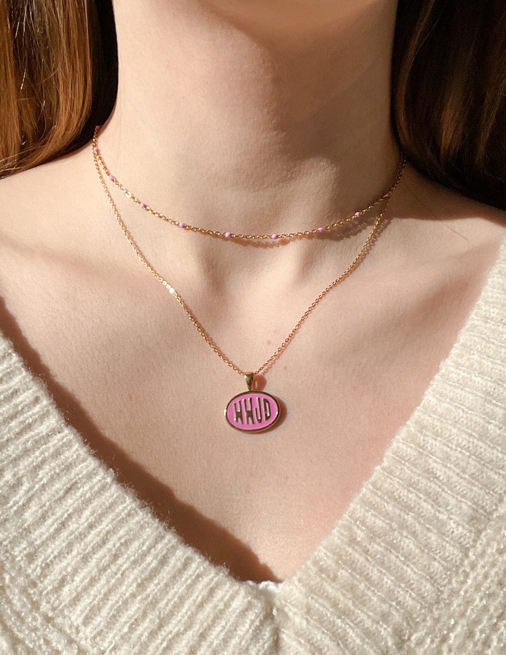 Pink WWJD Necklace Set - A-1 Thread Vault