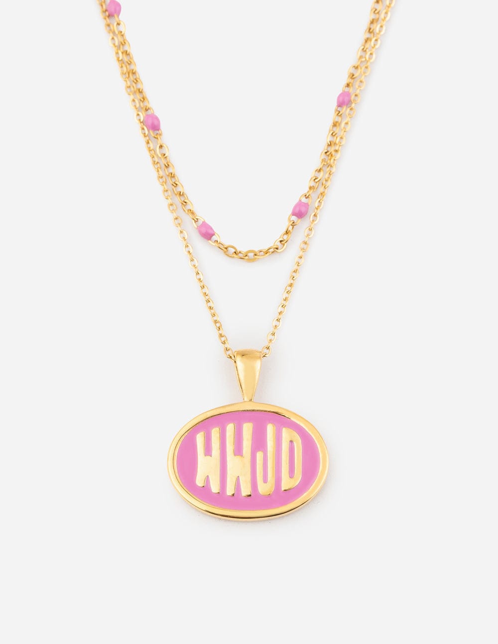 Pink WWJD Necklace Set - A-1 Thread Vault