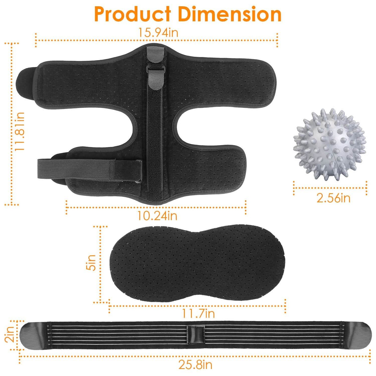 Plantar Fasciitis Night Splint Adjustable Foot Orthotic Brace - A-1 Thread Vault
