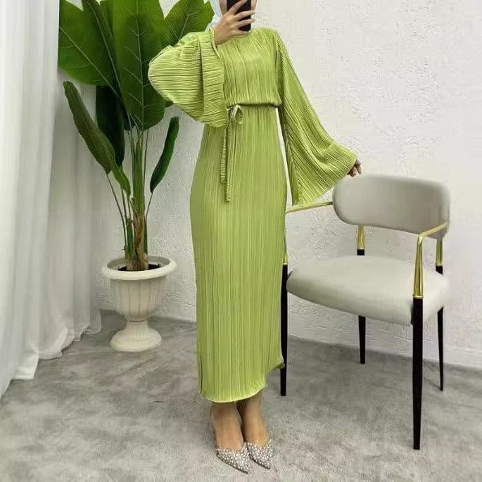 Pleated Maxi Dress(MS428) - A-1 Thread Vault