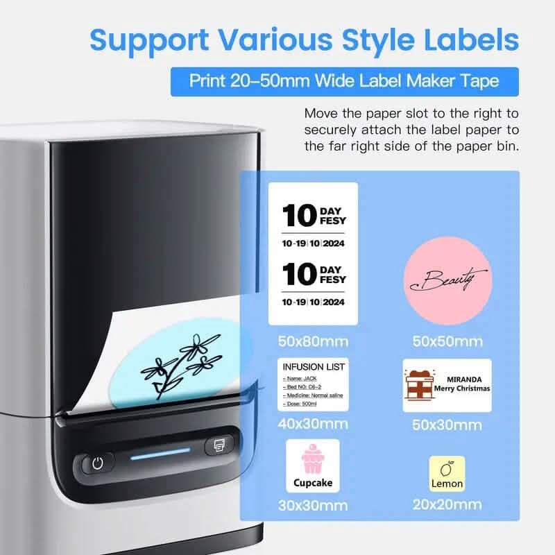 Polono Label Maker Machine with Tape PM220 Label Printer - A-1 Thread Vault