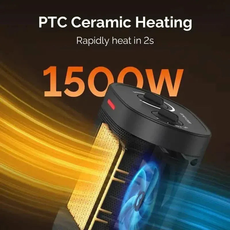Portable 1500W/900W PTC Ceramic Space Heater - A-1 Thread Vault