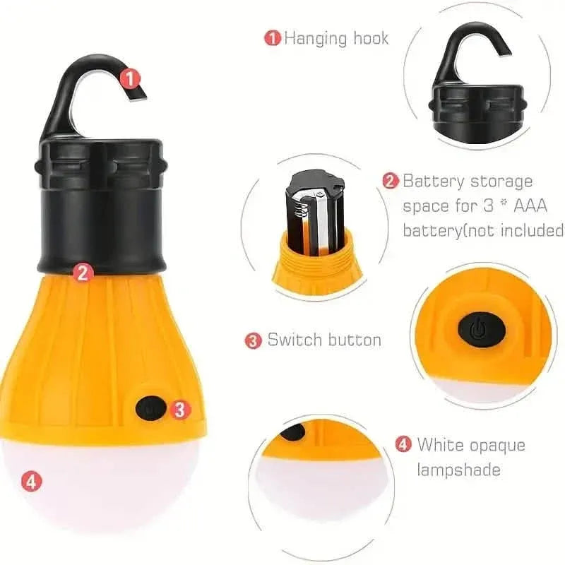 Portable 3LED Outdoor Hook Pendant Lights - A-1 Thread Vault