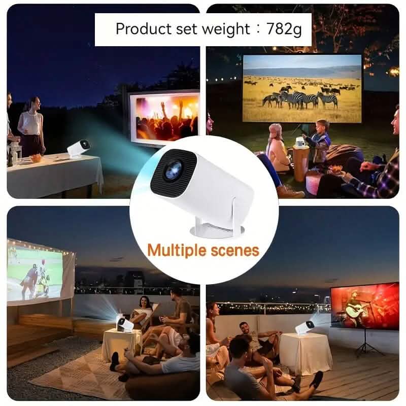 Portable 4K Mini Projector 180° Rotation - A-1 Thread Vault