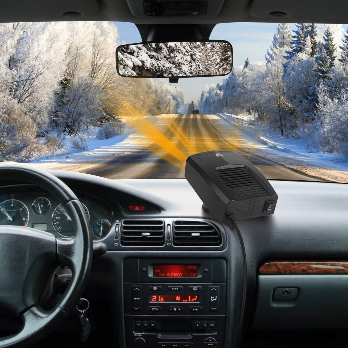 Portable Car Heater Heating Fan 2-in-1 Defroster Defogger Demister Windshield Heater - A-1 Thread Vault