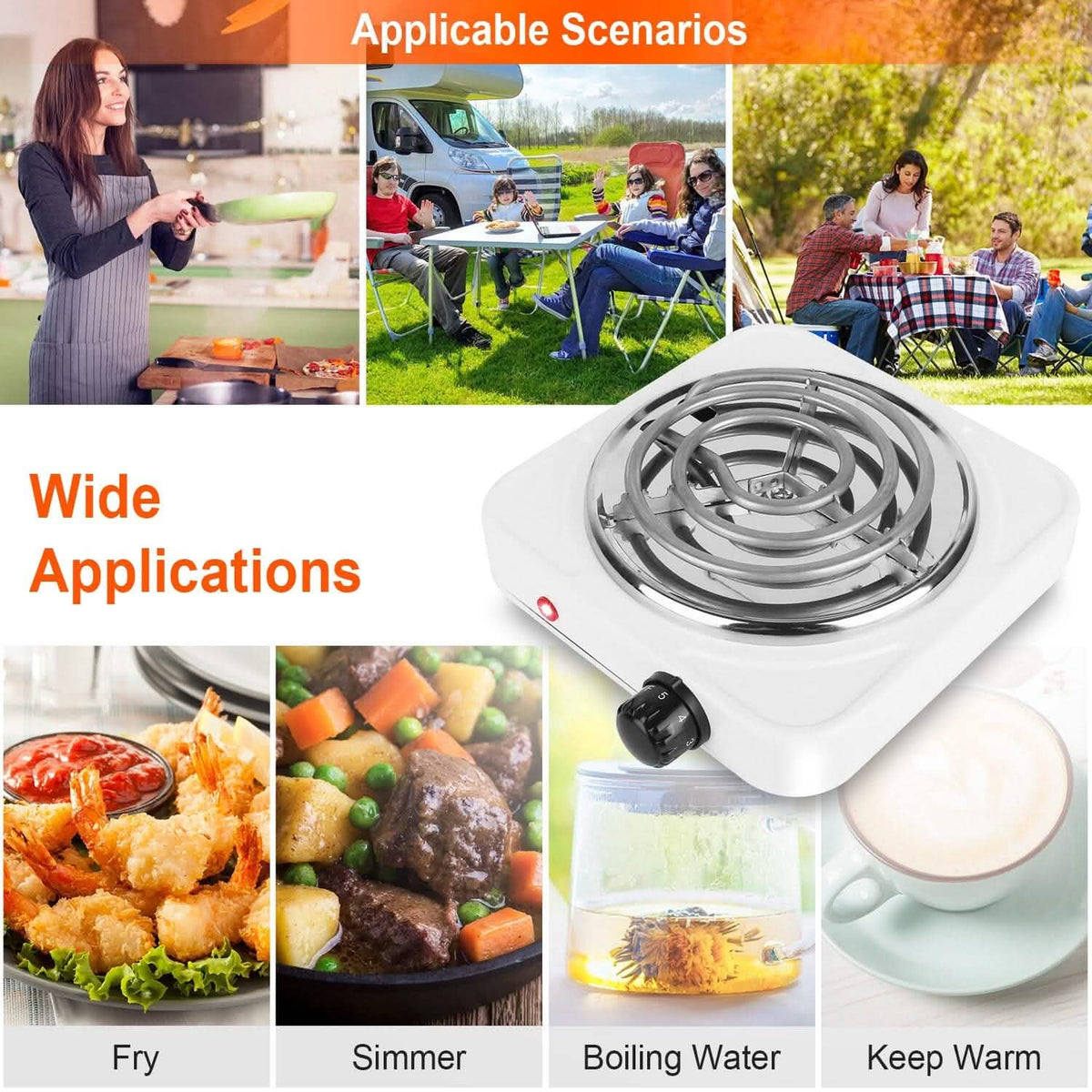 Portable Coil Heating Hot Plate Stove Countertop - A-1 Thread Vault