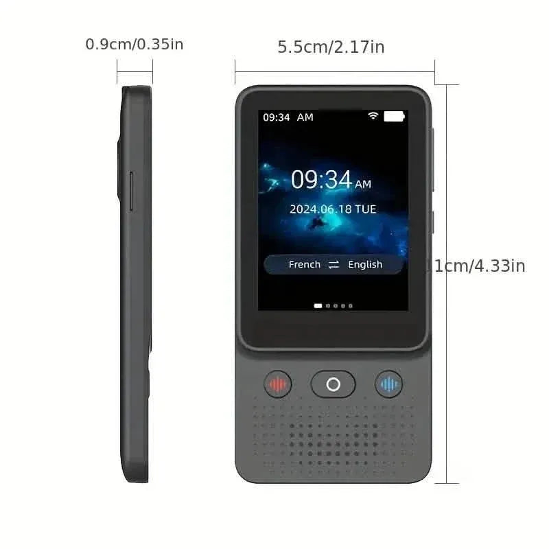 Portable Two-Way Language Translator with 138 Languages & 39 Voices - A-1 Thread Vault