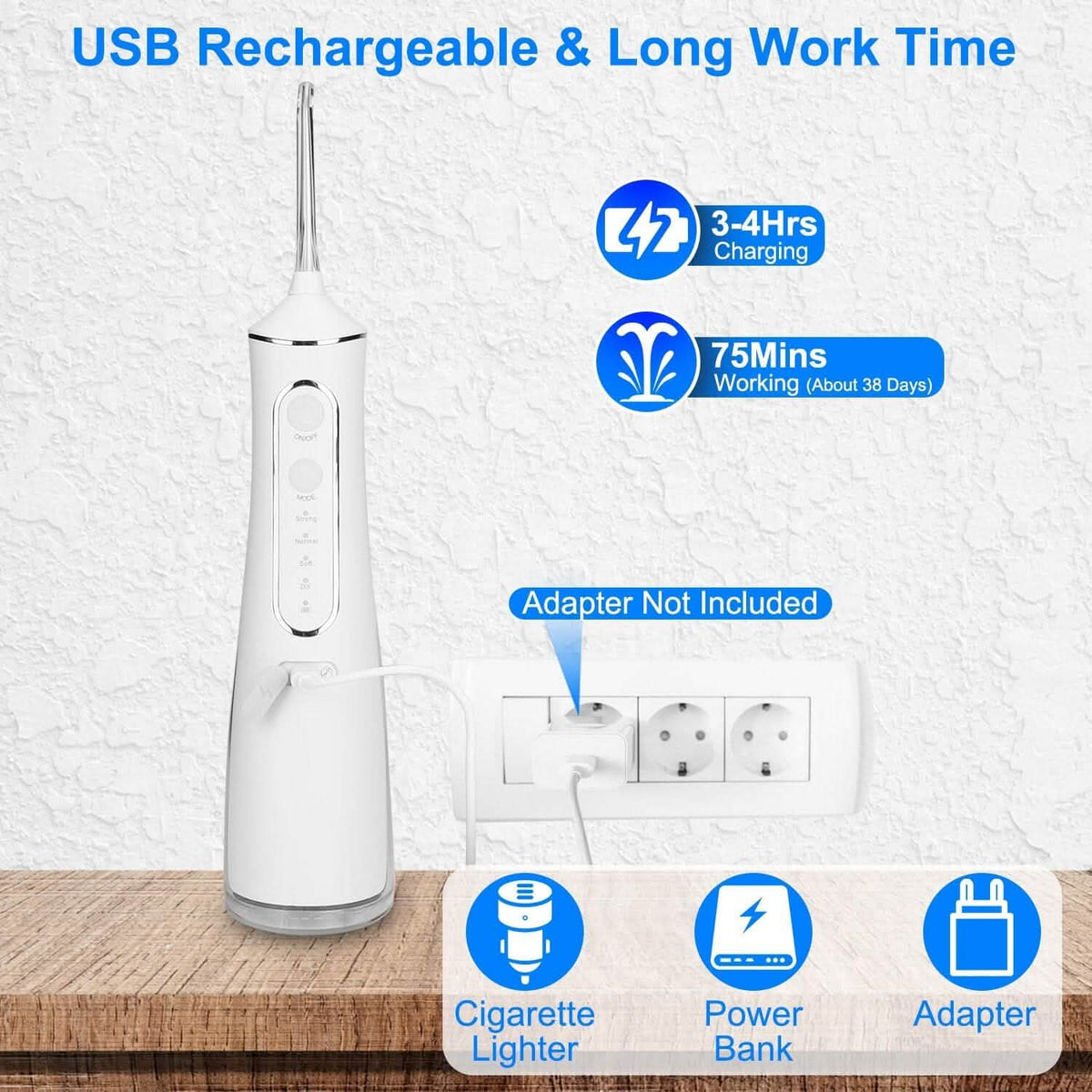 Portable Water Dental Flosser - A-1 Thread Vault