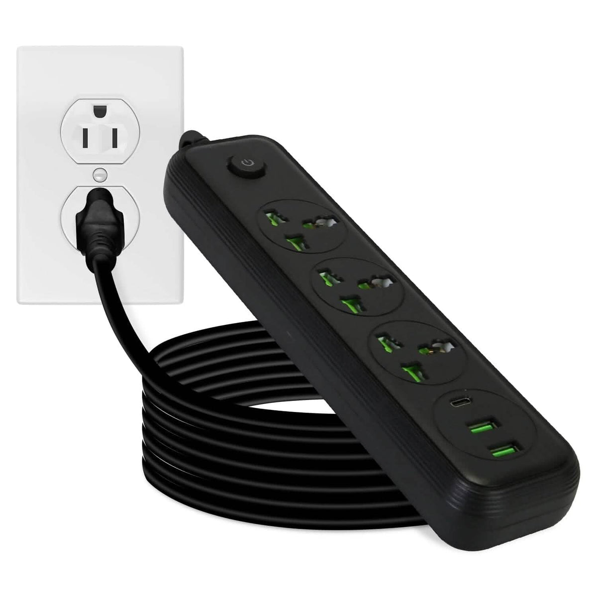 Power Strip with 5.9ft Extension - A-1 Thread Vault