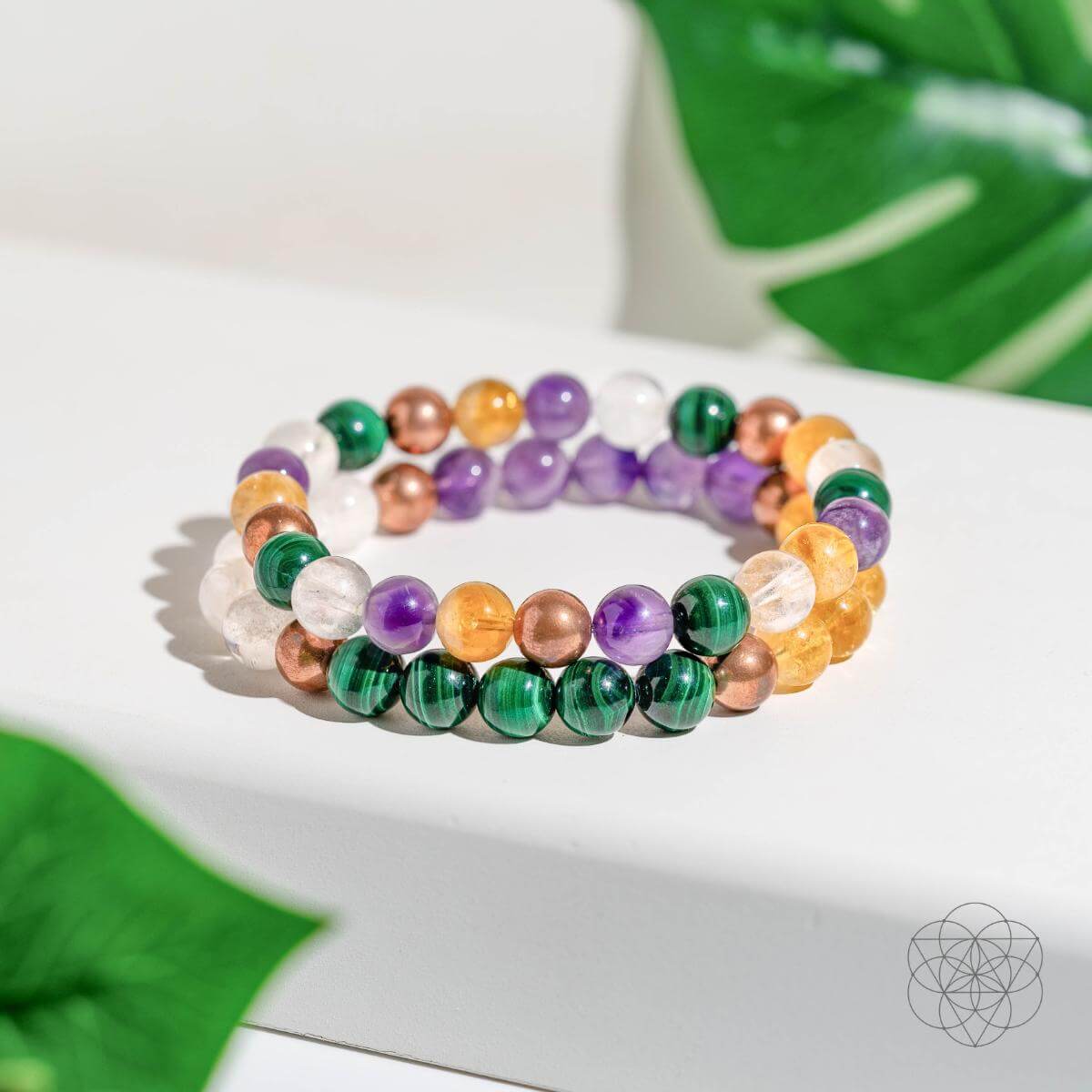 Powerhouse of Wealth Manifestation - Crystal Quartet Bracelet Set - A-1 Thread Vault