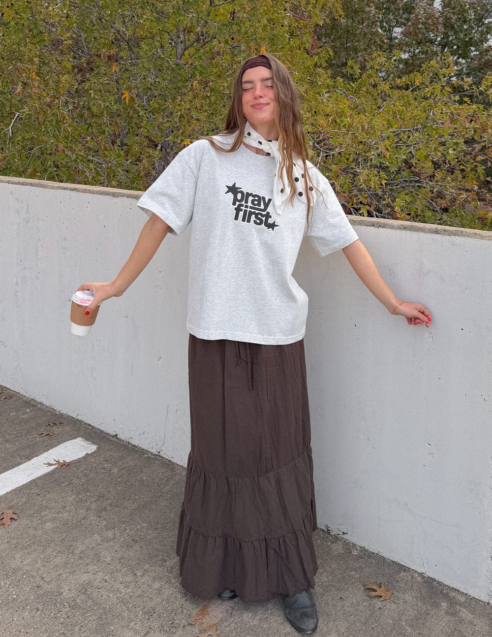 Pray First Heavyweight Tee - A-1 Thread Vault