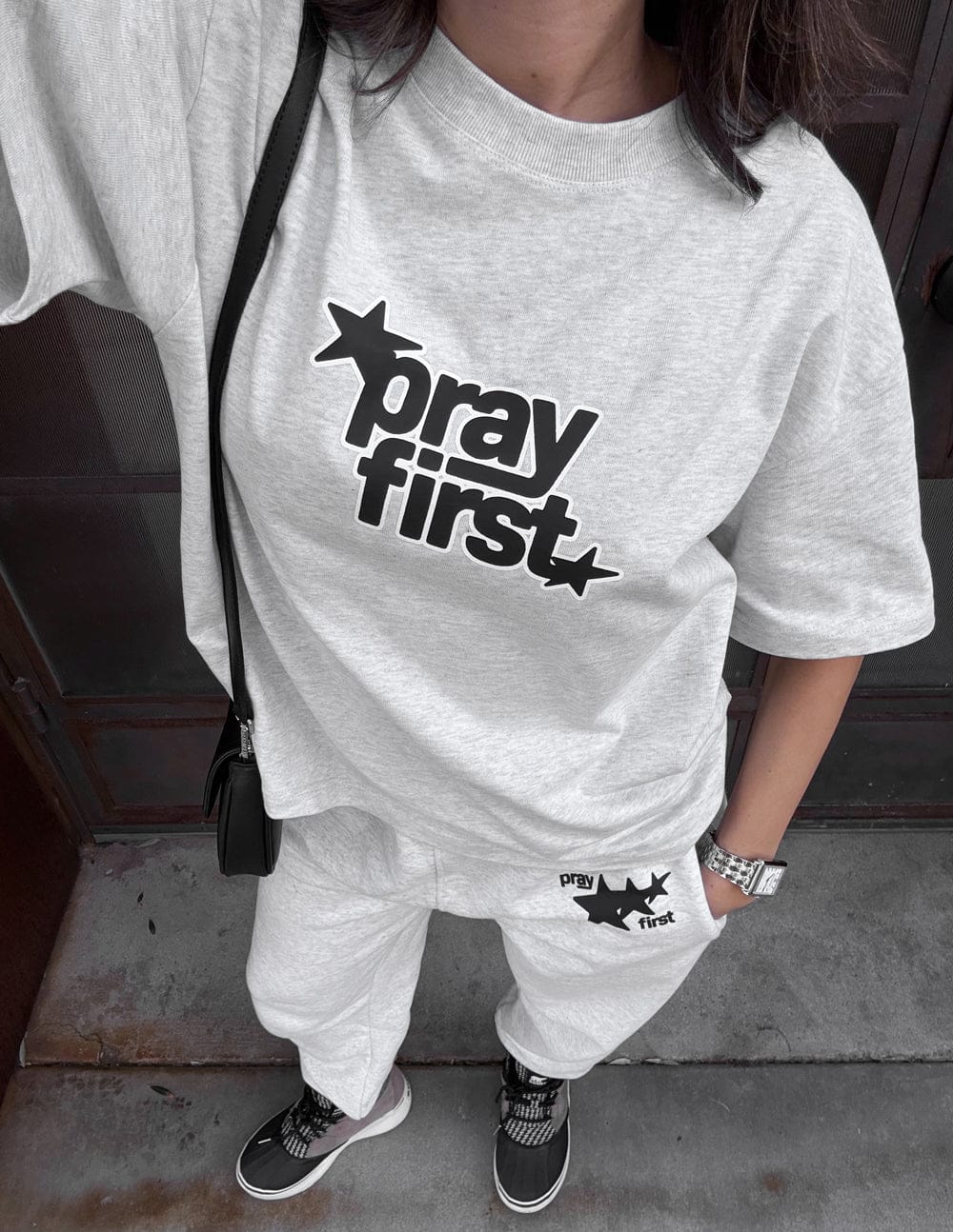 Pray First Heavyweight Tee - A-1 Thread Vault