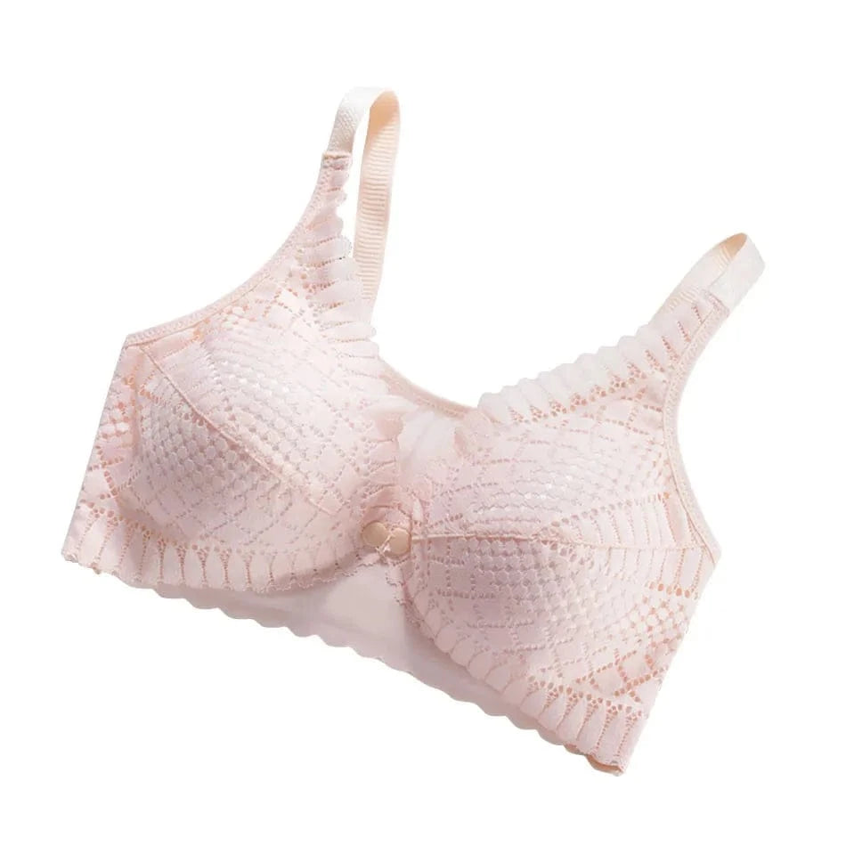 Pregnant Women Front Button Opening Convenient Breastfeeding Bra Comfortable Prevent Sagging Without Steel Rings Women Bra - A-1 Thread Vault