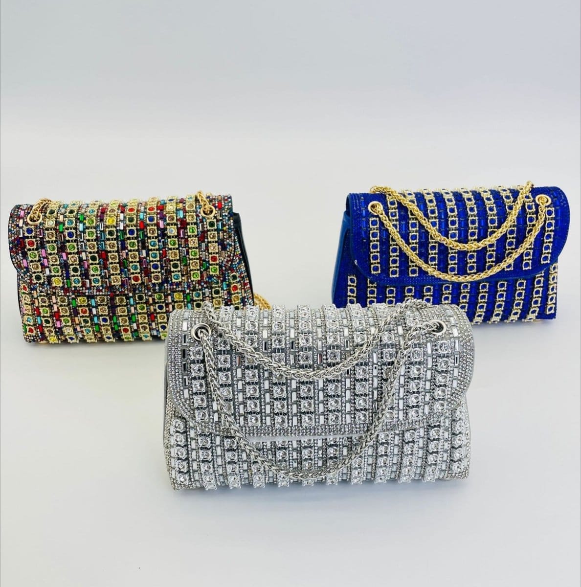 Premium Crystal Rhinestone Evening Clutch Bag (MAC427) - A-1 Thread Vault