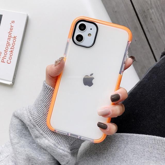 Solid Color Clear Shockproof iPhone Case - A-1 Thread Vault