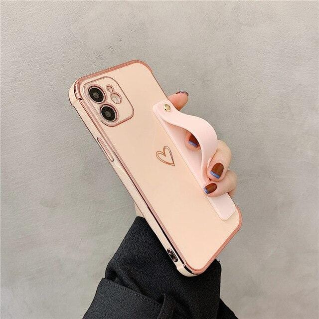 Wrist Strap Electroplated Bumper iPhone Case - A-1 Thread Vault
