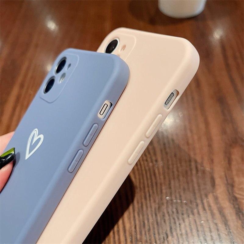Shockproof Soft Love Heart iPhone Case - A-1 Thread Vault