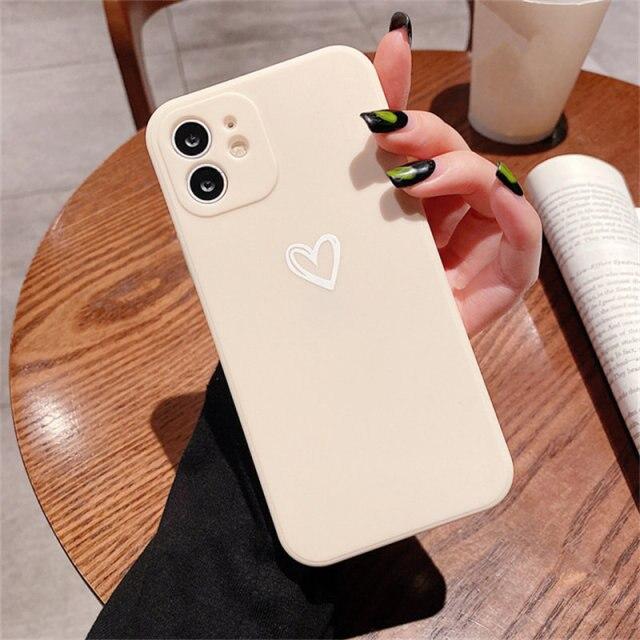 Shockproof Soft Love Heart iPhone Case - A-1 Thread Vault