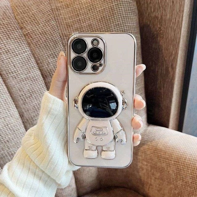 Electroplated Astronaut Folding iPhone Case - A-1 Thread Vault