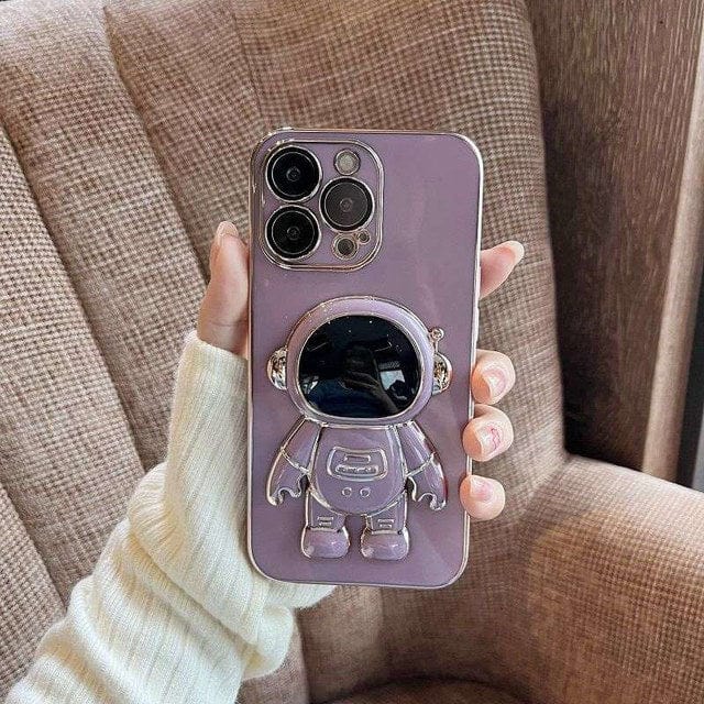 Electroplated Astronaut Folding iPhone Case - A-1 Thread Vault