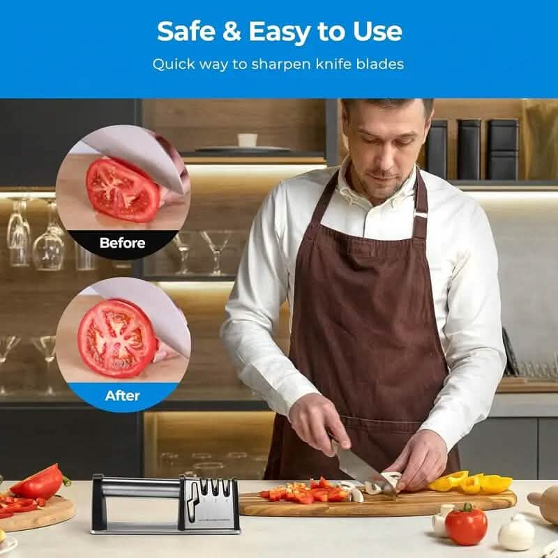 Professional 4-Stage Knife Sharpener Tool - A-1 Thread Vault