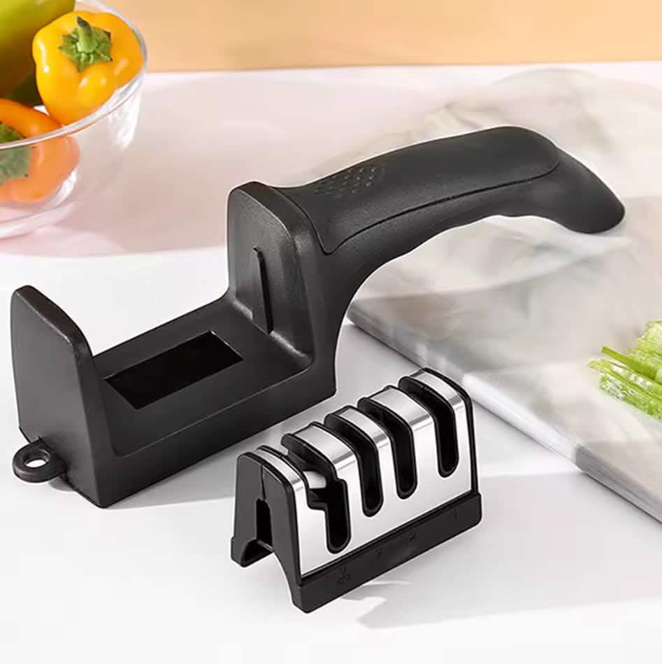Professional Knife Sharpener 4 Stages Stone Tungsten Diamond Ceramic Tool - A-1 Thread Vault