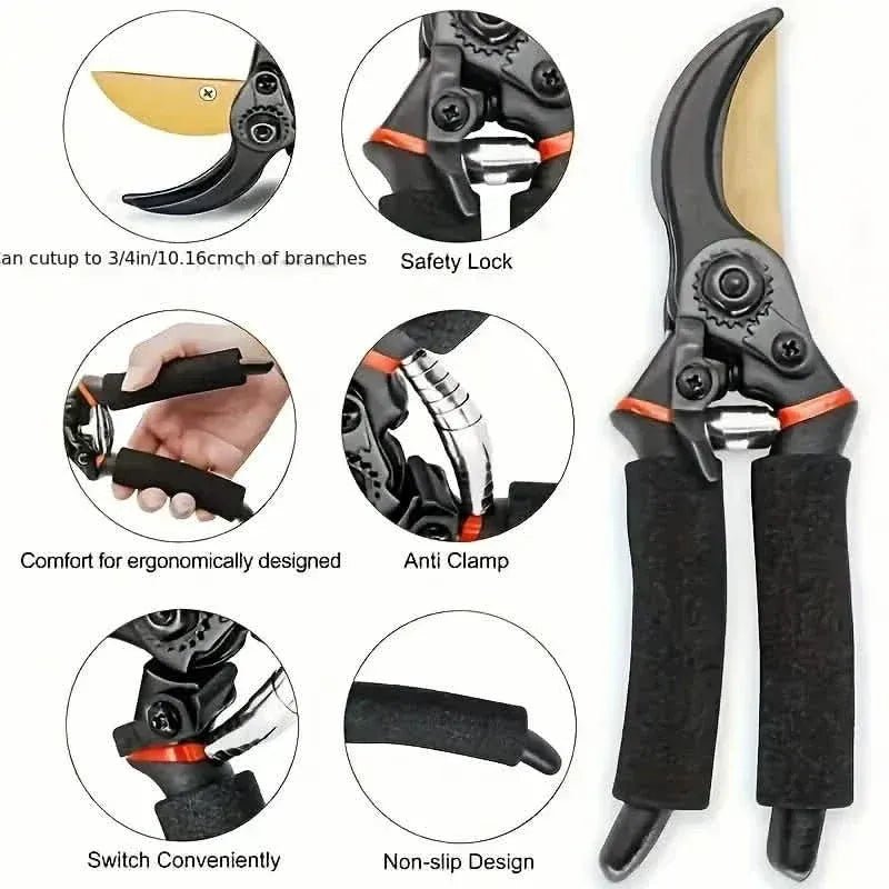 Professional Titanium Bypass Pruning Shears - A-1 Thread Vault