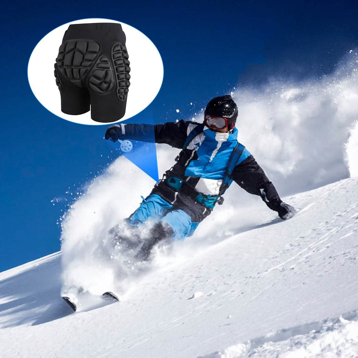 Protective Shorts for Skiing Snowboarding Skating Skateboarding - A-1 Thread Vault