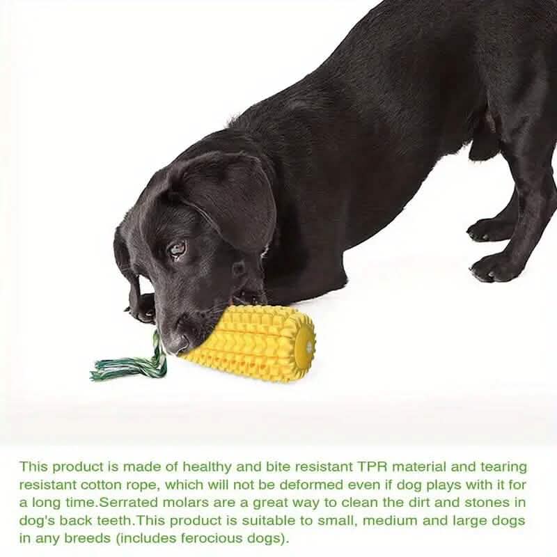 Puppy Dog Teeth Chew Squeaky Interactive Corn Toy - A-1 Thread Vault