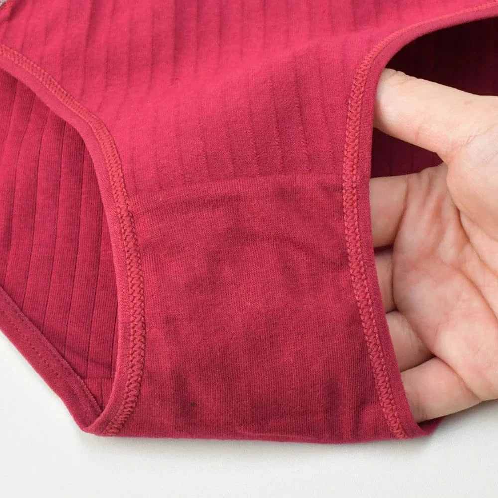 Pure Cotton Underwear Panties For Women Heart Briefs Female Triangle Underpants Woman Soft Panti Intimate sexy Lingerie Panty - A-1 Thread Vault