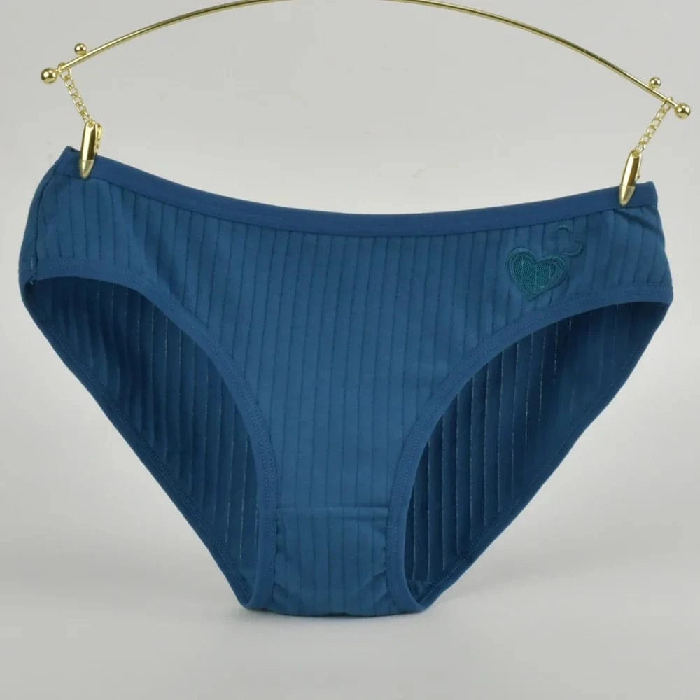 Pure Cotton Underwear Panties For Women Heart Briefs Female Triangle Underpants Woman Soft Panti Intimate sexy Lingerie Panty - A-1 Thread Vault